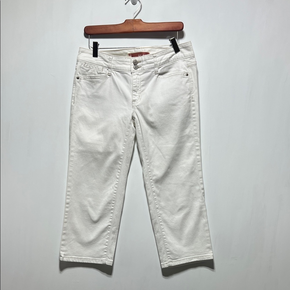 GAP Cropped Capri Low Rise Jeans White Women’s Size 4